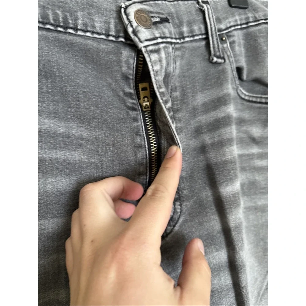 Black Levi Strauss Jeans 511 Slim Fit 38 X 30‎ Grey Faded Zipper Fly